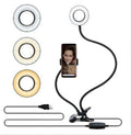 LED Selfie Ring Light with Stand - Adjustable Fill Light for Makeup, Video & Live