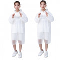 2PCS Children Kid Hooded Rainsuit Rain Cover Poncho
