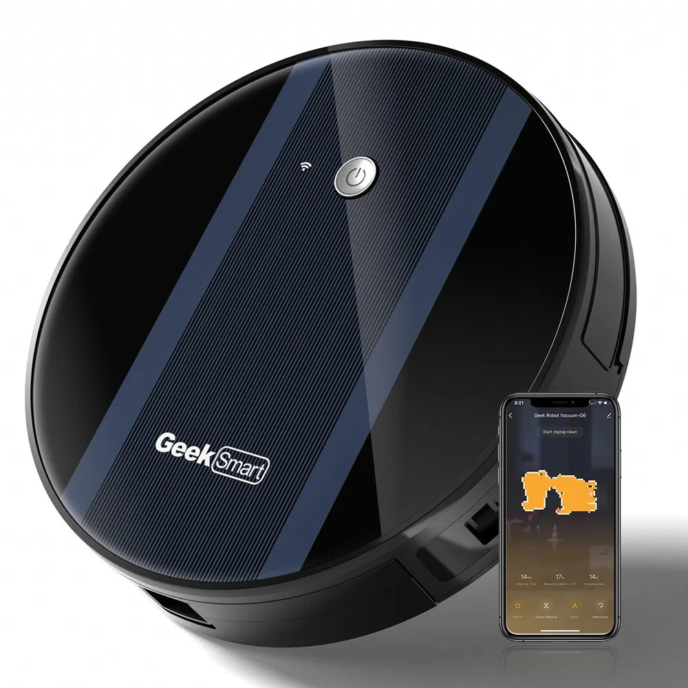 Ultra-Thin Smart Robot Vacuum Cleaner - App-Controlled Auto Sweeper & Mop