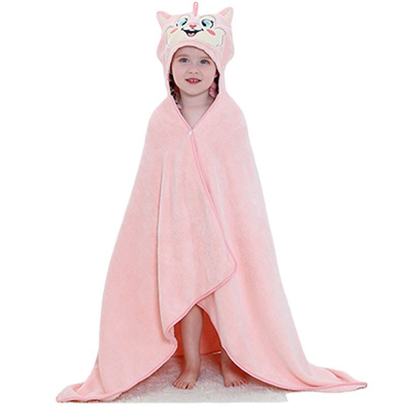 Baby Hooded Bath Towel - Cute Animal Hooded Wrap for Newborns & Toddlers