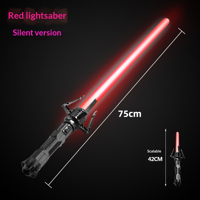 Retractable LED Laser Sword Toy for Kids - 7 Color Light Up