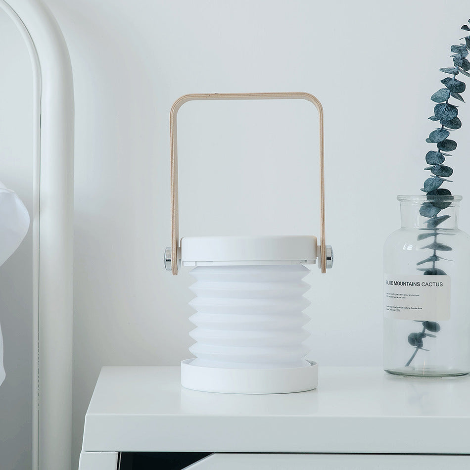 Foldable LED Night Light & Reading Lamp - Rechargeable Touch Lantern
