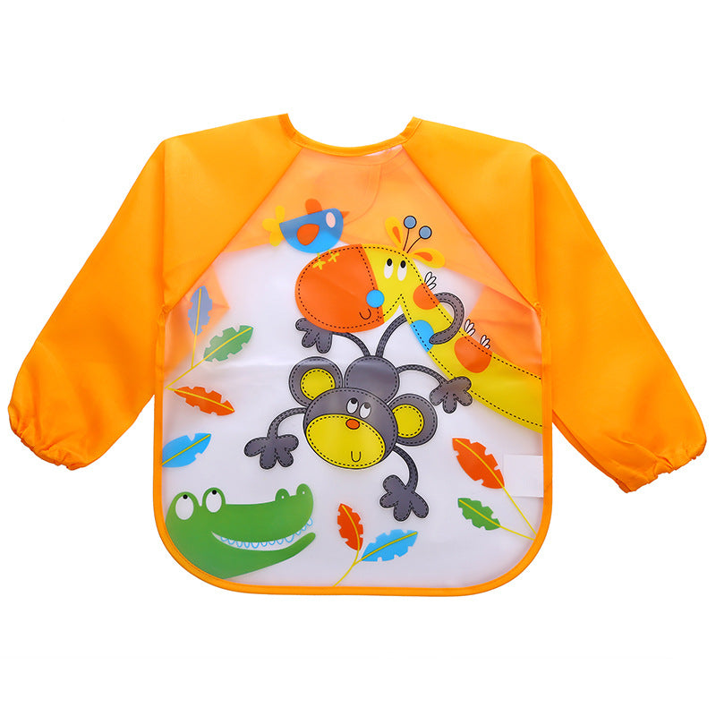 Kids Art Smock - Long-Sleeve Waterproof Painting Apron for Children