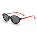 Kids Oval Silicone Sunglasses - Flexible Bendable UV Shades for Children