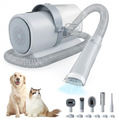 Pet Grooming Vacuum Kit - Low-Noise Clippers & Deshedding Tools with Suction for Dogs & Cats