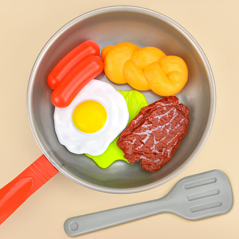 Kids Play Kitchen Food Set - Pretend Cooking Playset for Little Chefs