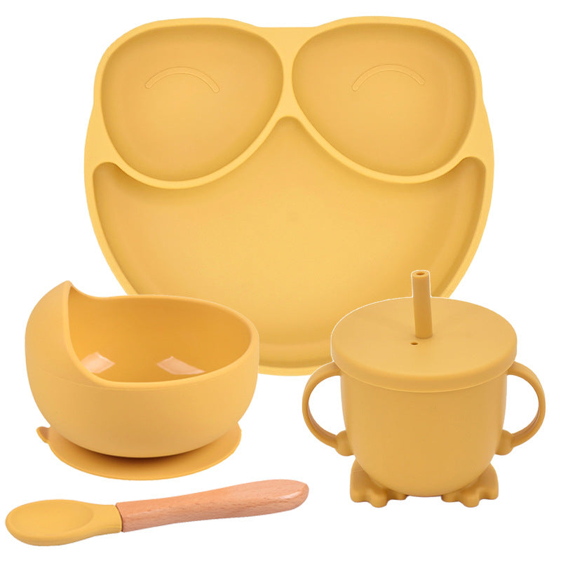 Baby Silicone Suction Divided Plate - Non-Slip Toddler Feeding Dish