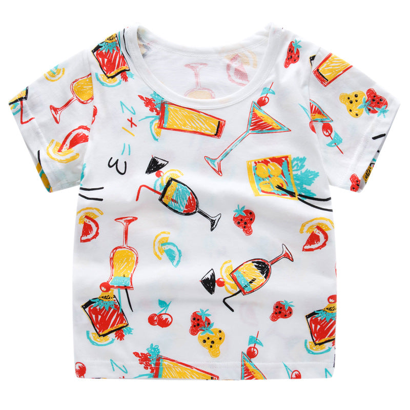 Kids School Bus T-Shirt - Cotton Cartoon Unisex Tee for Boys & Girls