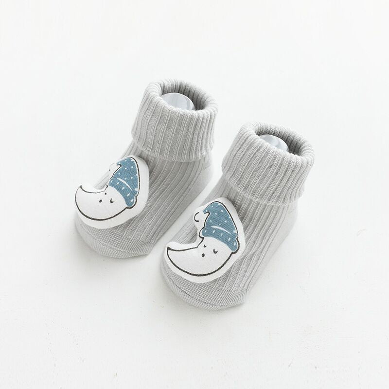 Baby Non-Slip Grip Socks - Cute Anti-Skid Floor Socks for Toddlers