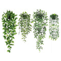 4 Pack Artificial Hanging Plants In Pots Indoor Fake