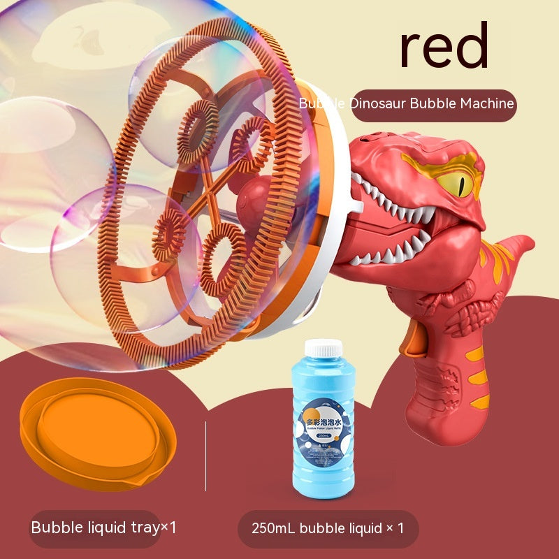 Dinosaur Automatic Bubble Machine for Kids - Handheld Bubble Blower
