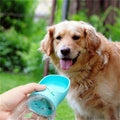 Portable dog water bottle dispenser