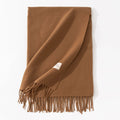 Pure Color Artificial Cashmere Scarf Women's Winter High-grade