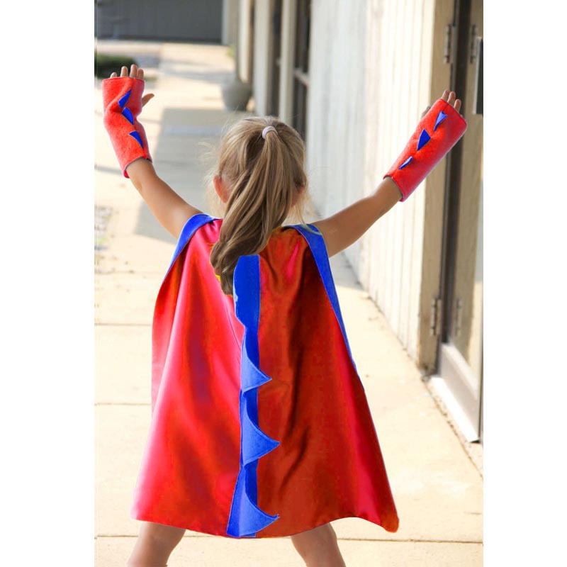 Kids Dinosaur Cape Costume Set - Dress-Up Cloak & Hood for Parties