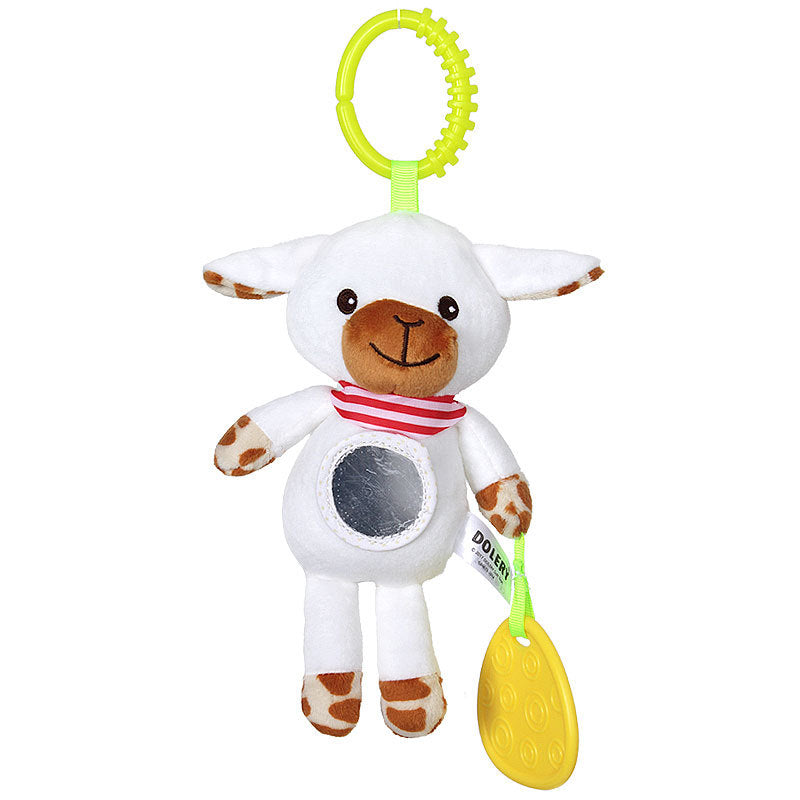 Baby Crib Bell Rattle - Hanging Plush Bed and Stroller Wind Chime Toy
