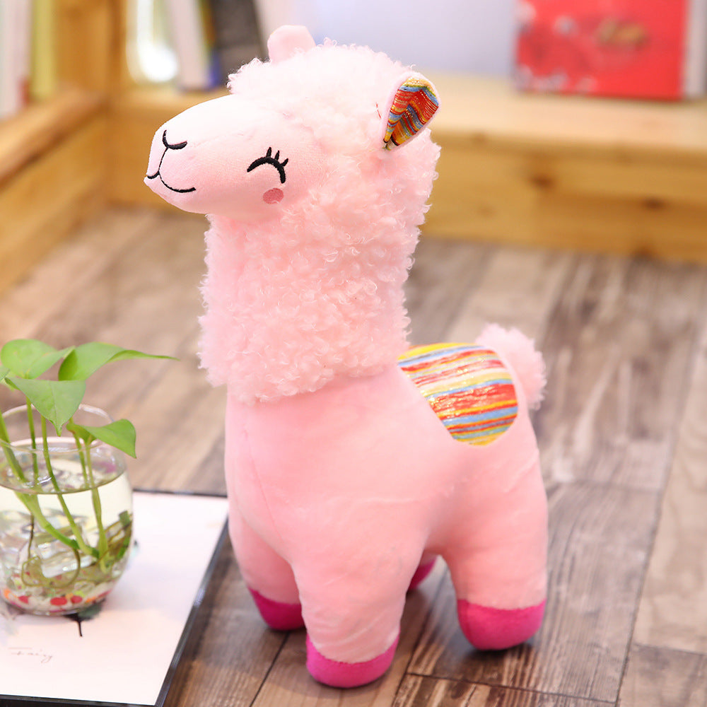 Cute Alpaca Llama Plush Toy - Soft Fluffy Stuffed Animal for Kids