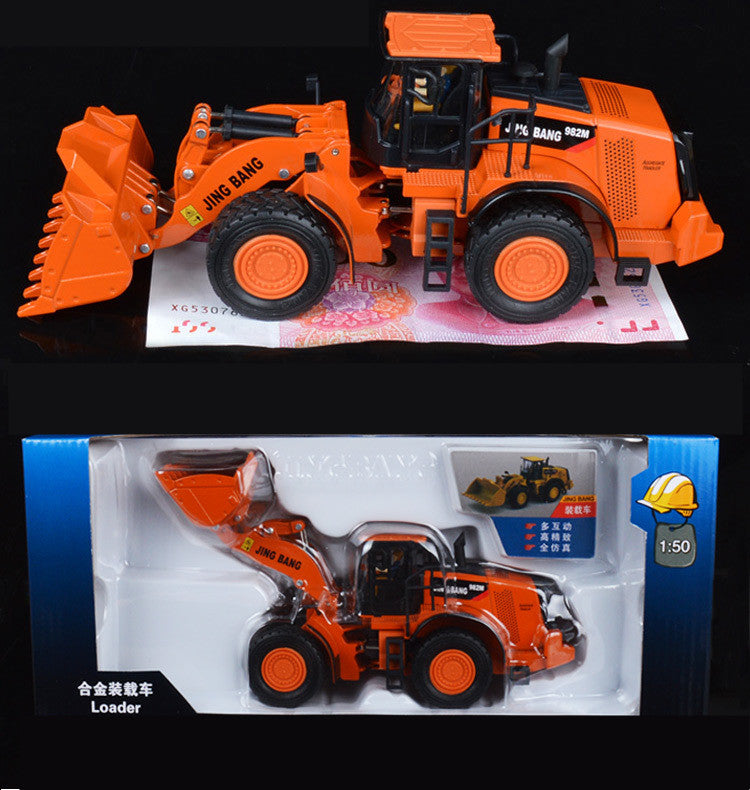 Die-Cast Construction Truck - Large Alloy Engineering Vehicle Toy for Kids
