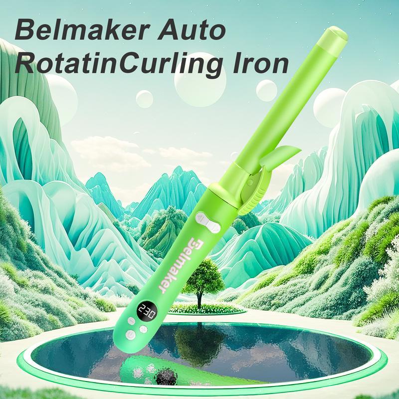 Iridescent Ceramic Curling Iron - Fast-Heat Hair Curler for Shiny, Long-Lasting Curls
