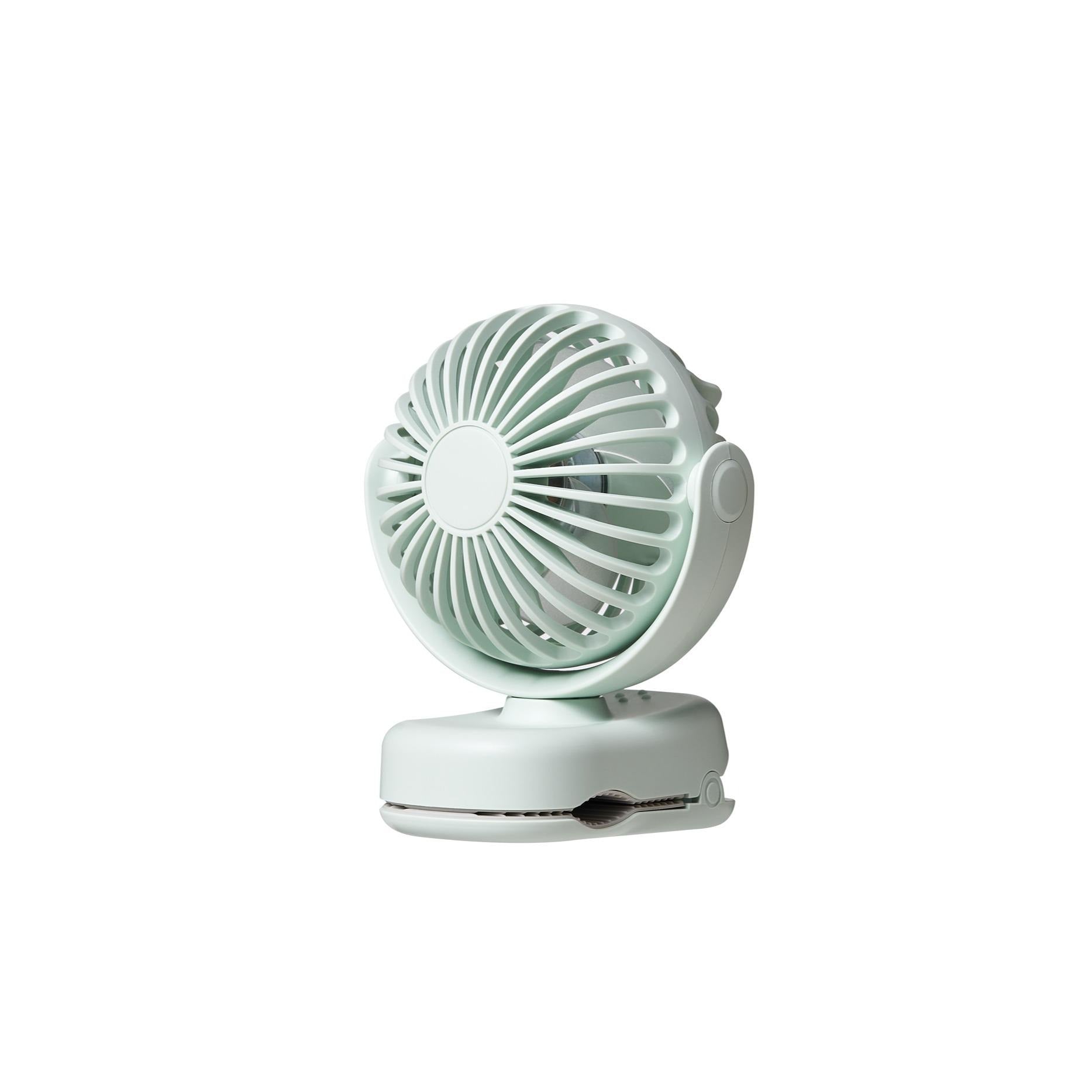 USB Clip-On Fan - Rechargeable 360В° Personal Fan for Stroller, Desk & Outdoors