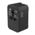 Universal International Travel Adapter - All-in-One Worldwide Power Plug with USB