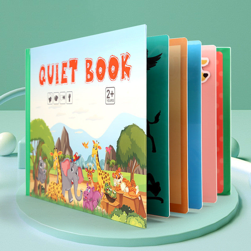 Kids Quiet Busy Book - Montessori Sticker Activity Book for Toddlers