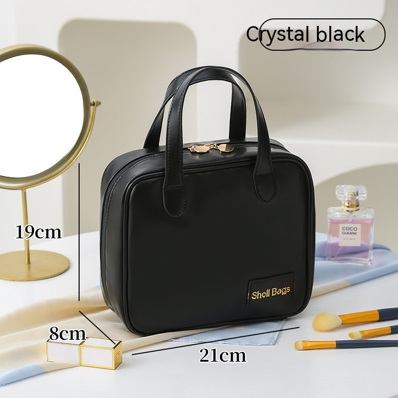 Shell Travel Makeup Bag — Large Capacity Cosmetic Organizer