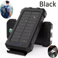 Solar Power Bank Waterproof 2USB LED Battery Charger For