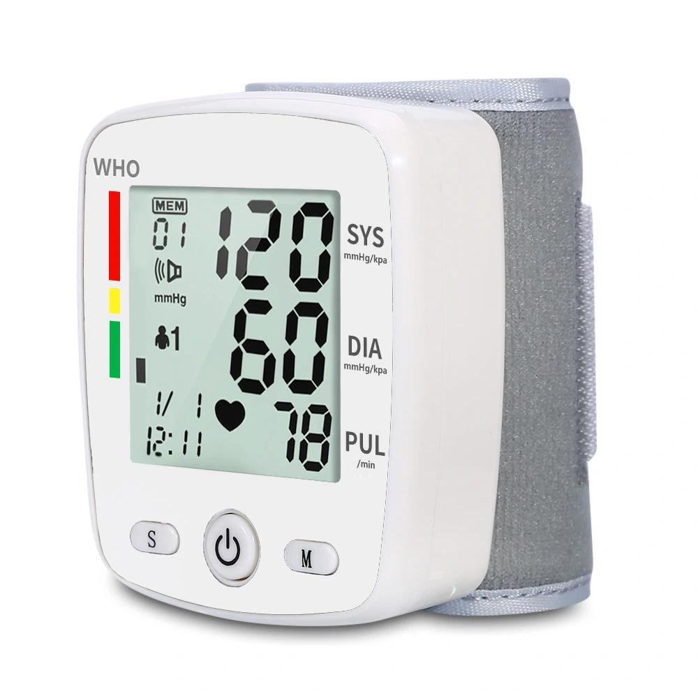 Wrist Blood Pressure Monitor - Rechargeable Automatic BP & Heart Rate Machine