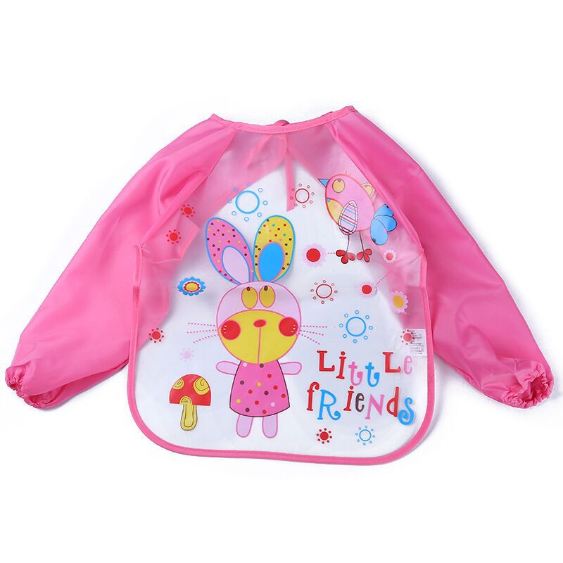 Kids Art Smock - Long-Sleeve Waterproof Painting Apron for Children