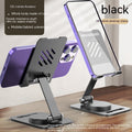 360 Foldable Metal Phone & Tablet Stand — Adjustable Desk Holder