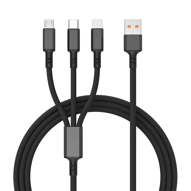 Retractable Multi-Device Charging Cable - 3-in-1 Fast Charge Cord for All Phones