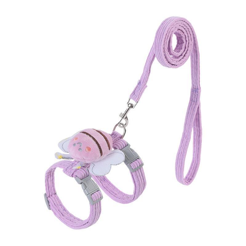 Cat Wing Harness & Leash Set - Adjustable Escape-Proof Vest for Cats & Small Dogs