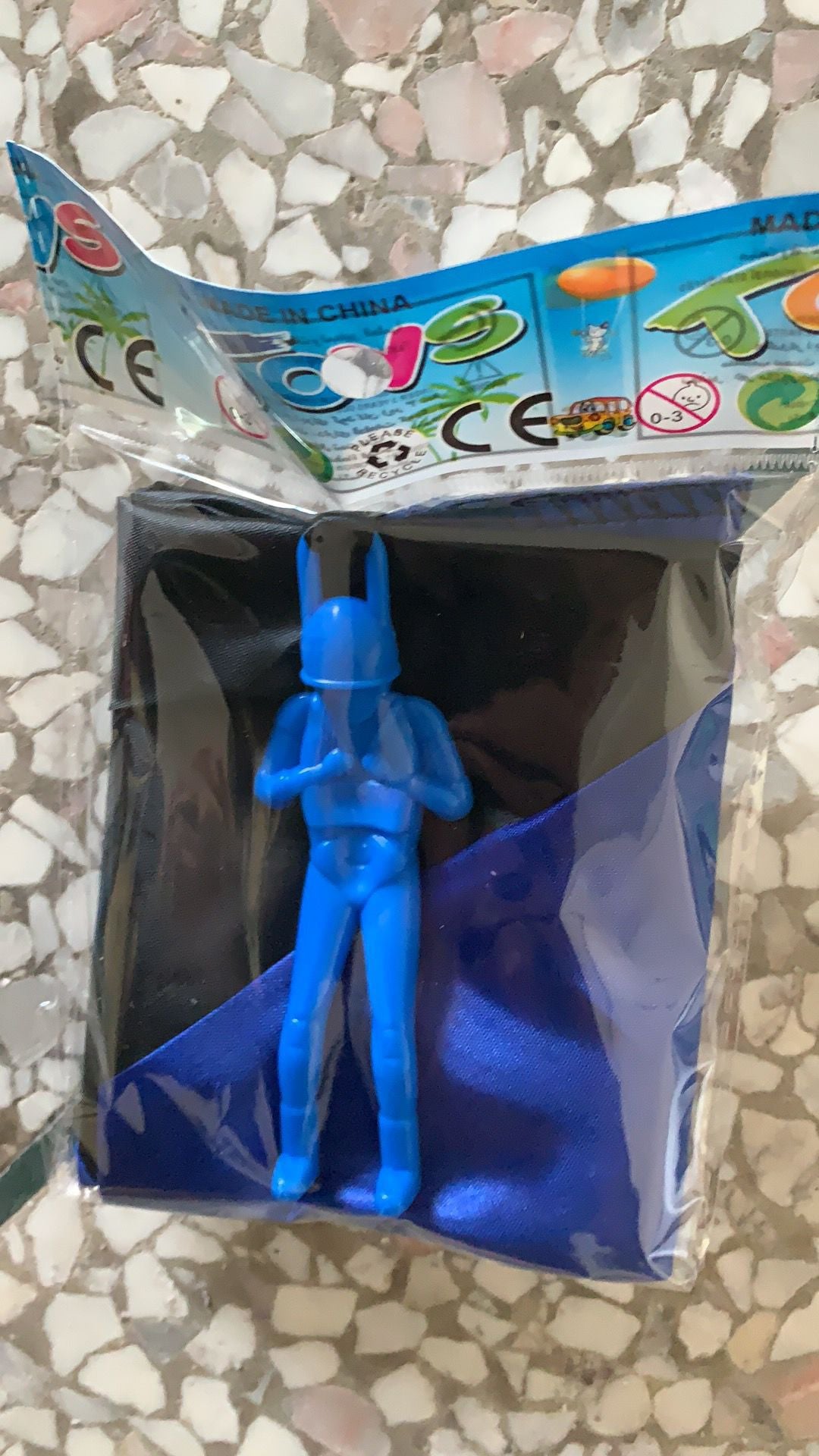 Kids Throw Parachute Toy with Soldier Figure