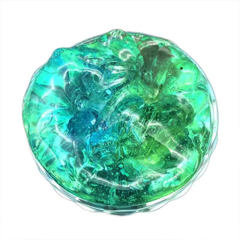 Crystal Gradient Mud Slime - Color-Changing Stretchy Sensory Fidget Slime
