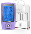 TENS Unit Muscle Stimulator - 24-Mode Rechargeable EMS Device for Pain Relief