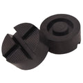 2PCS Universal Car Rubber Cross Slotted Jack Pad Adapter Guard Rail
