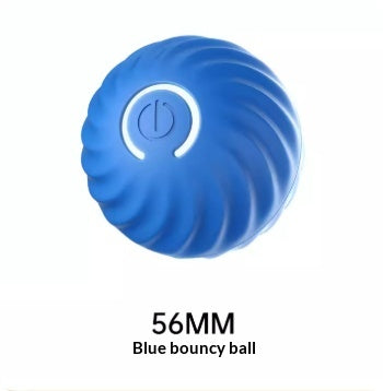 Durable Rubber Dog Chew Ball - Bite-Resistant Bouncy Training Toy for Puppies & Dogs