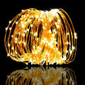 LED Copper Wire Fairy Lights — Warm White USB String Lights