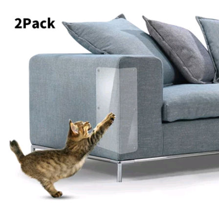 Clear cat scratch furniture protectors