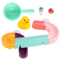 Marble Run Bath Toy - Suction Cup Ball Track Wall Set for Kids