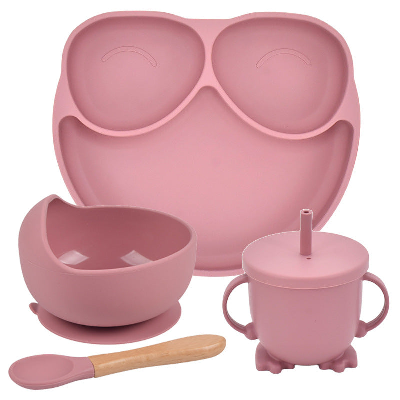 Baby Silicone Suction Divided Plate - Non-Slip Toddler Feeding Dish