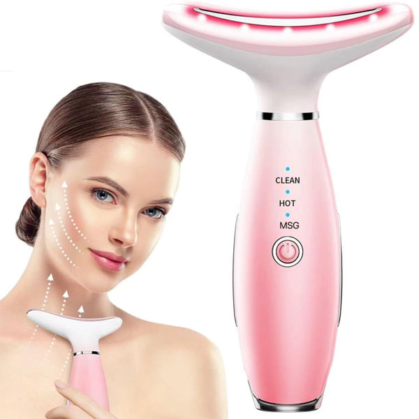 Neck & Face Beauty Massage Device - Rechargeable Skin Lifting Tool