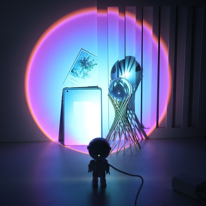 Astronaut iridescent projector lamp