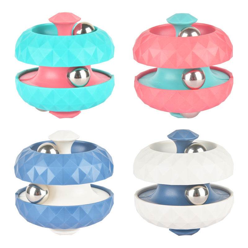 Ball Track Gyro Fidget Cube - Sensory Decompression Toy for Kids