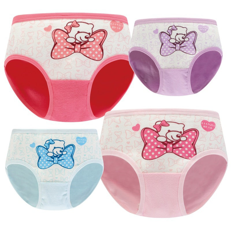 Kids Cotton Underwear Briefs (4 Pack) - Soft Breathable for Boys & Girls