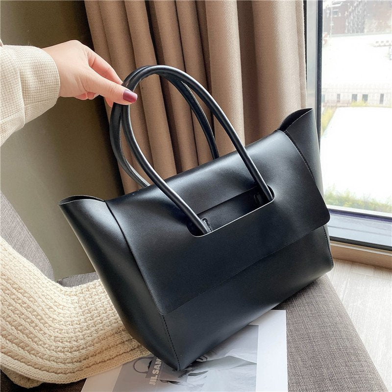 Fashion Women Shoulder Bags Large Capacity Handbags Simple Retro