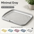 Indoor Dog Potty Tray - Leak-Proof Puppy Training Toilet with Removable Grate