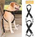 Dog Car Seat Belt Leash - 2-Pack Adjustable Pet Safety Restraint for Travel