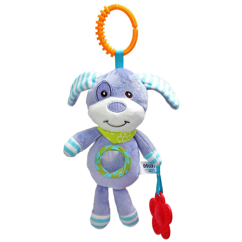 Baby Crib Bell Rattle - Hanging Plush Bed and Stroller Wind Chime Toy