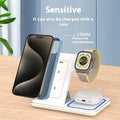 3-in-1 Foldable Wireless Charging Station — Phone, Watch & Earbuds